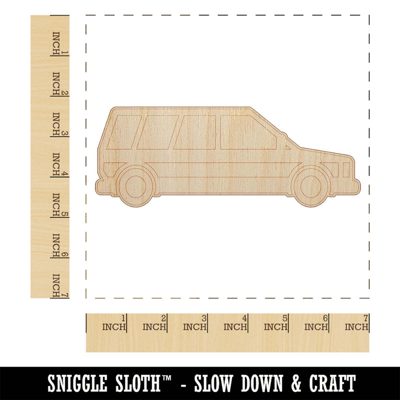 Station Wagon Family Car Vehicle Automobile Unfinished Wood Shape Piece Cutout for DIY Craft Projects