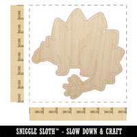 Stegosaurus the Spikey Dinosaur Unfinished Wood Shape Piece Cutout for DIY Craft Projects