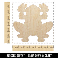 Tribal Frog Unfinished Wood Shape Piece Cutout for DIY Craft Projects