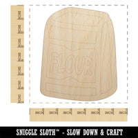 Bag of Flour Baker Baking Unfinished Wood Shape Piece Cutout for DIY Craft Projects