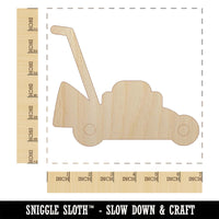 Lawn Mower Unfinished Wood Shape Piece Cutout for DIY Craft Projects