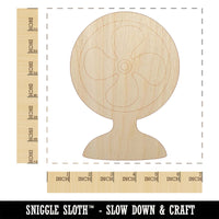 Stay Cool Fan Unfinished Wood Shape Piece Cutout for DIY Craft Projects