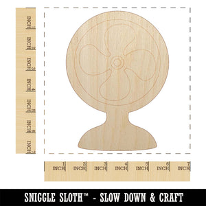 Stay Cool Fan Unfinished Wood Shape Piece Cutout for DIY Craft Projects