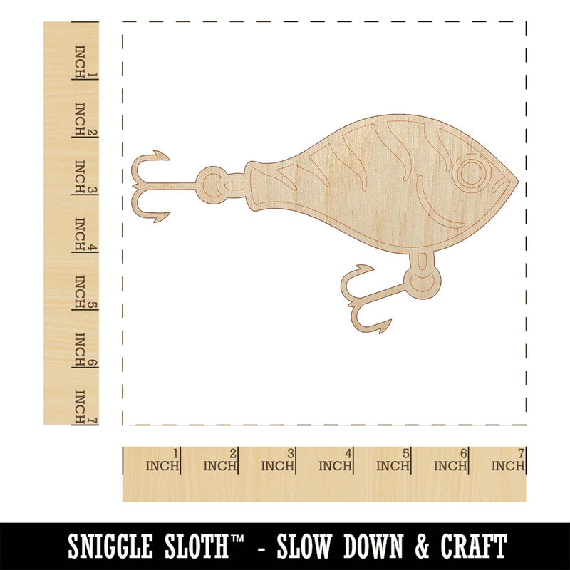 Fishing Lure Bait Unfinished Wood Shape Piece Cutout for DIY Craft Pro –  Sniggle Sloth