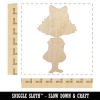 Creepy Spooky Horror Girl Doll Puppet Unfinished Wood Shape Piece Cutout for DIY Craft Projects