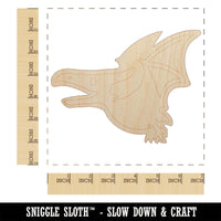 Cute Dinosaur Pterodactyl Pteranodon Flying Unfinished Wood Shape Piece Cutout for DIY Craft Projects