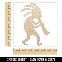 Kokopelli Southwest Native American Fertility Deity Unfinished Wood Shape Piece Cutout for DIY Craft Projects