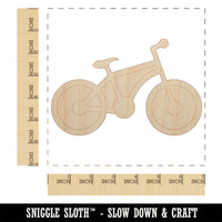 Mountain Bike Bicycle Cyclist Cycling Unfinished Wood Shape Piece Cutout for DIY Craft Projects