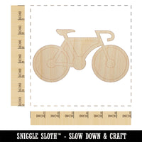 Racing Bike Bicycle Cyclist Cycling Unfinished Wood Shape Piece Cutout for DIY Craft Projects
