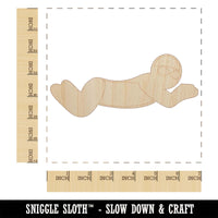 Swimming Swimmer Breaststroke Unfinished Wood Shape Piece Cutout for DIY Craft Projects