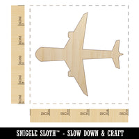 Airplane Solid Vacation Unfinished Wood Shape Piece Cutout for DIY Craft Projects