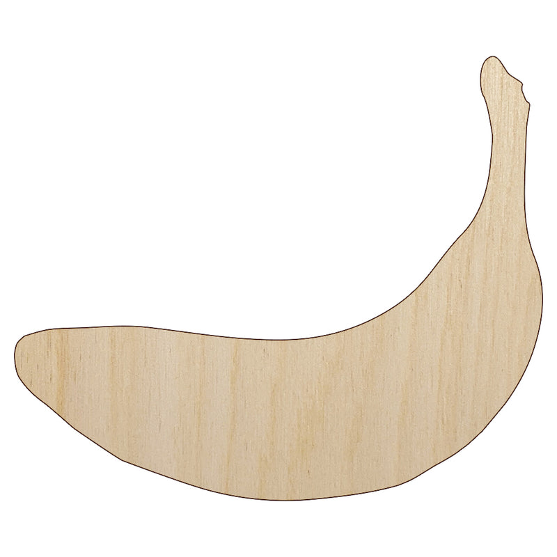 Banana Fruit Unfinished Wood Shape Piece Cutout for DIY Craft Projects