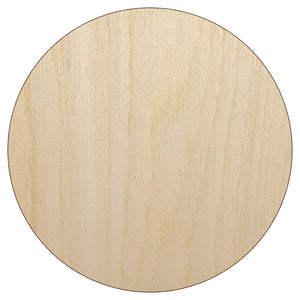 Circle Dot Unfinished Wood Shape Piece Cutout for DIY Craft Projects