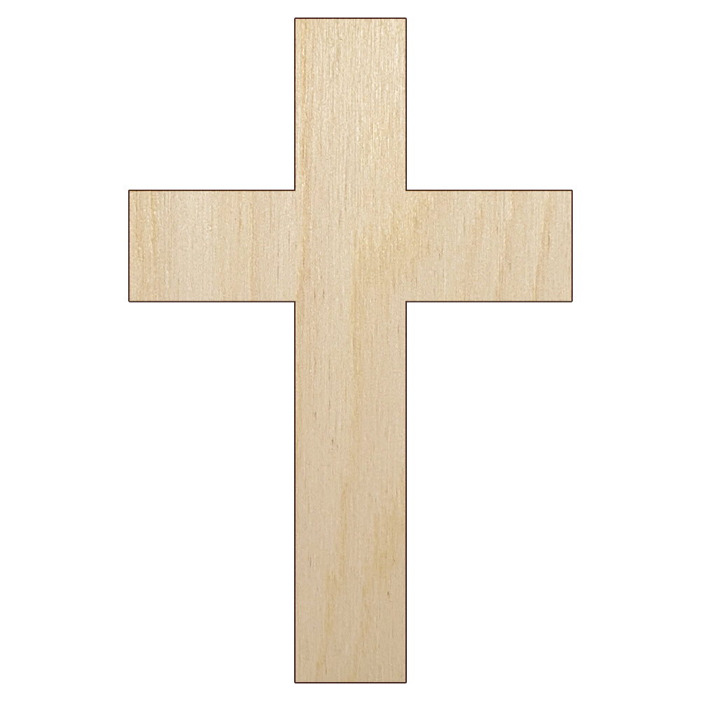 Cross Christian Church Religion Unfinished Wood Shape Piece Cutout for DIY Craft Projects