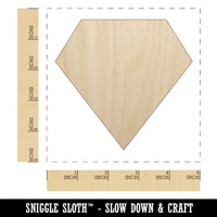 Diamond Engagement Wedding Solid Unfinished Wood Shape Piece Cutout for DIY Craft Projects