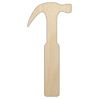 Hammer Tool Unfinished Wood Shape Piece Cutout for DIY Craft Projects