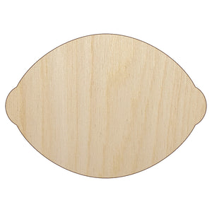 Lemon Fruit Solid Unfinished Wood Shape Piece Cutout for DIY Craft Projects