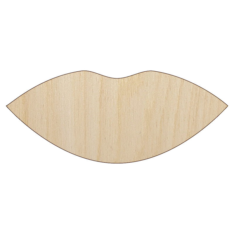 Lips Mouth Solid Unfinished Wood Shape Piece Cutout for DIY Craft Projects