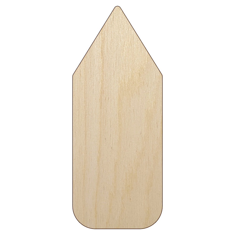 Pencil Solid School Unfinished Wood Shape Piece Cutout for DIY Craft Projects