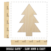 Pine Tree Unfinished Wood Shape Piece Cutout for DIY Craft Projects