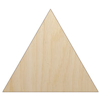Triangle Solid Unfinished Wood Shape Piece Cutout for DIY Craft Projects