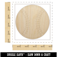 Baseball Softball Unfinished Wood Shape Piece Cutout for DIY Craft Projects