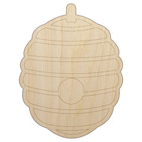 Bee Hive Unfinished Wood Shape Piece Cutout for DIY Craft Projects