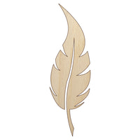 Bird Feather Unfinished Wood Shape Piece Cutout for DIY Craft Projects