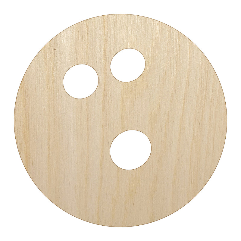 Bowling Ball Unfinished Wood Shape Piece Cutout for DIY Craft Projects