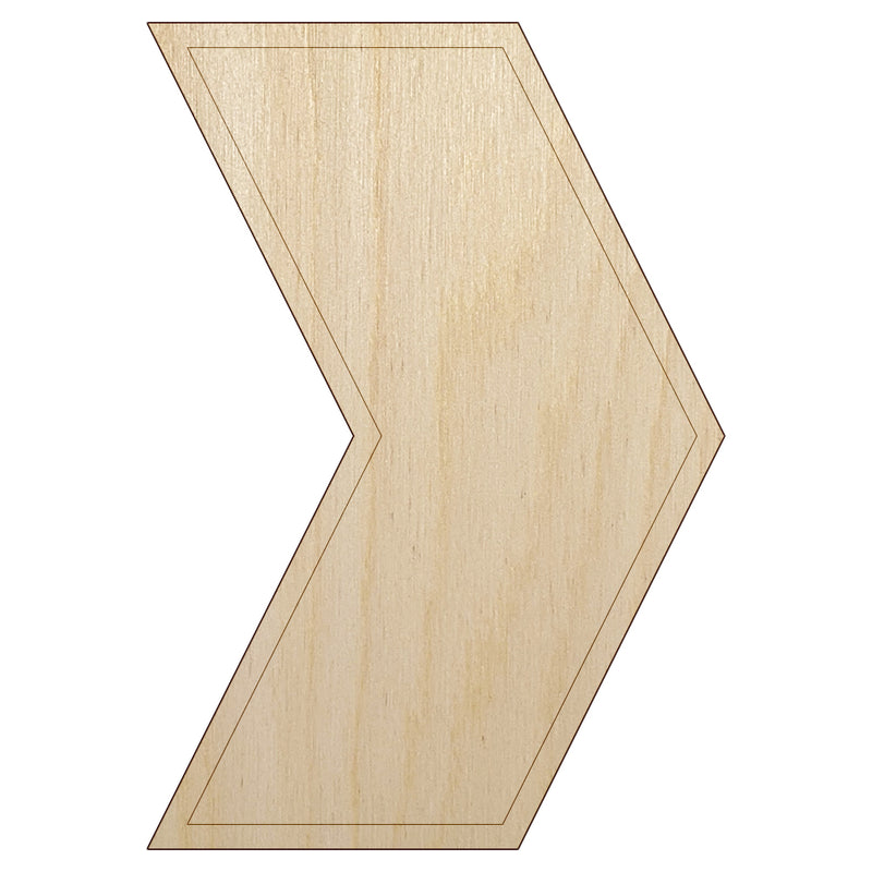 Chevron Arrow Outline Unfinished Wood Shape Piece Cutout for DIY Craft Projects