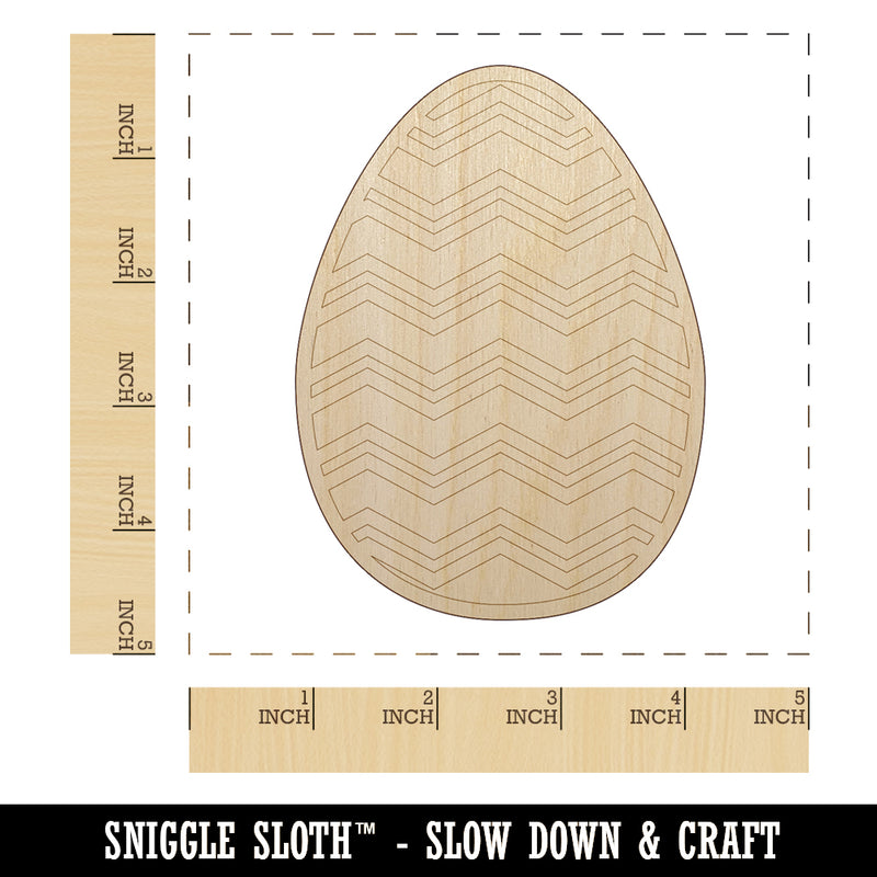 Easter Egg Unfinished Wood Shape Piece Cutout for DIY Craft Projects