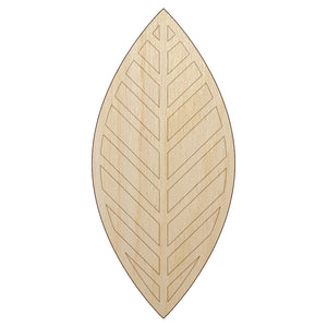 Cute Leaf Unfinished Wood Shape Piece Cutout for DIY Craft Projects