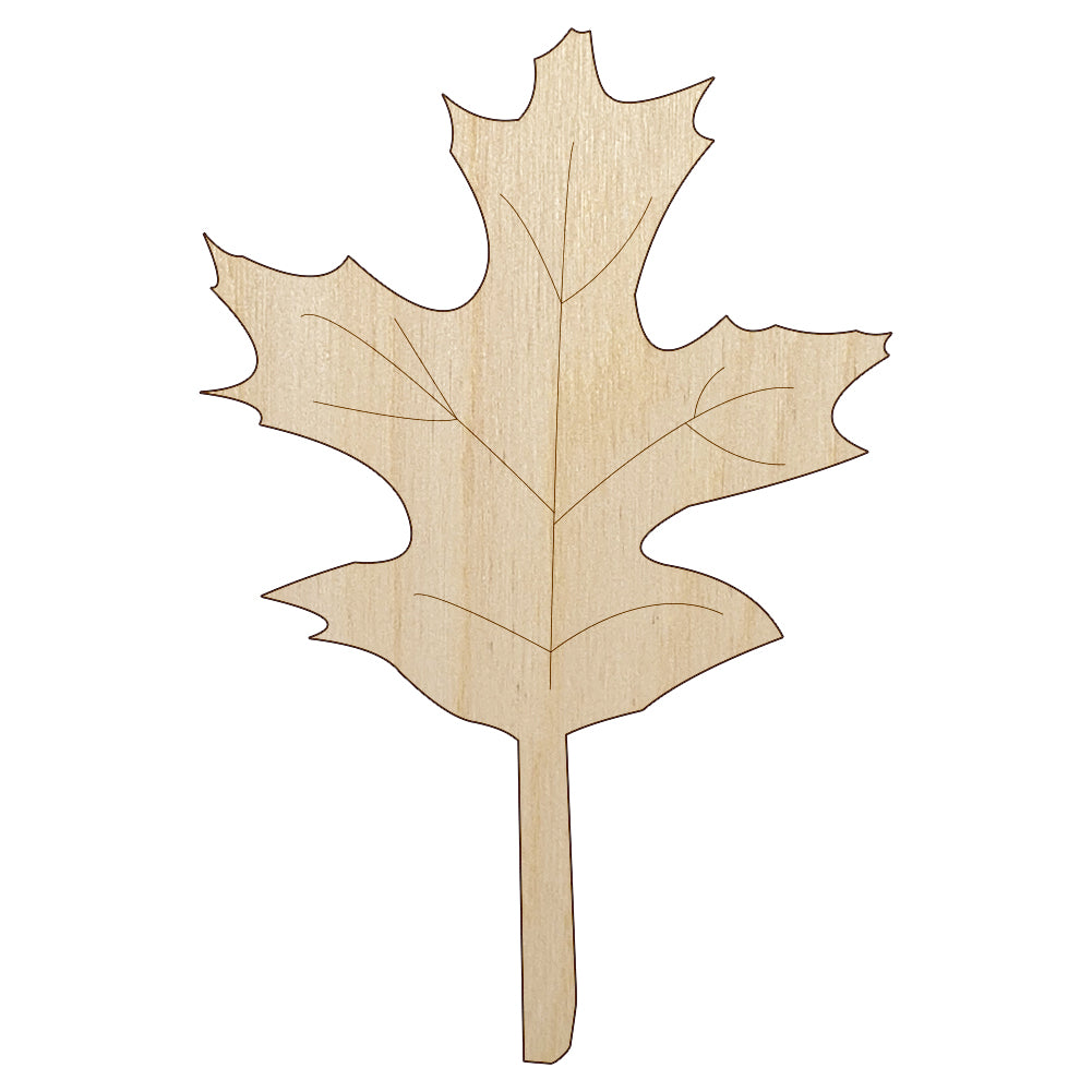 Oak Leaf Unfinished Wood Shape Piece Cutout for DIY Craft Projects