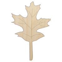 Oak Leaf Unfinished Wood Shape Piece Cutout for DIY Craft Projects