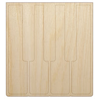 Piano Keys Music Unfinished Wood Shape Piece Cutout for DIY Craft Projects
