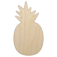 Pineapple Fruit Solid Unfinished Wood Shape Piece Cutout for DIY Craft Projects