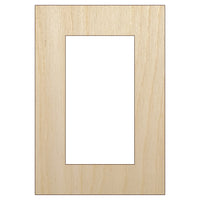 Rectangle Outline Box Frame Unfinished Wood Shape Piece Cutout for DIY Craft Projects