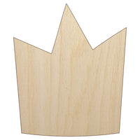 Silly Crown Unfinished Wood Shape Piece Cutout for DIY Craft Projects