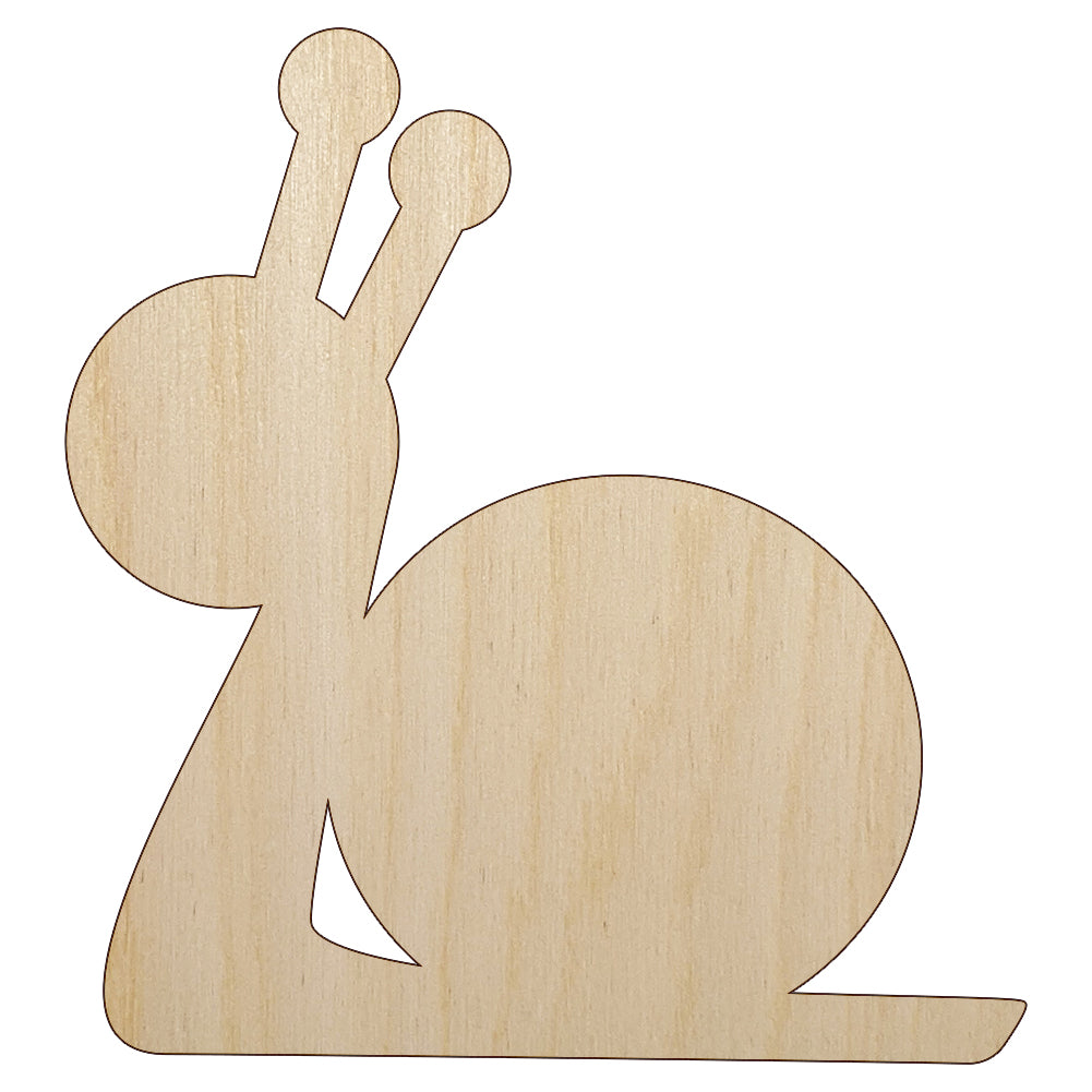 Snail Slow Solid Unfinished Wood Shape Piece Cutout for DIY Craft Projects