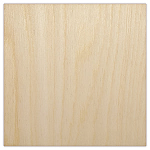 Square Solid Unfinished Wood Shape Piece Cutout for DIY Craft Projects