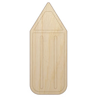 Stubby Pencil Unfinished Wood Shape Piece Cutout for DIY Craft Projects