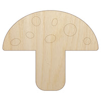 Toadstool Mushroom Unfinished Wood Shape Piece Cutout for DIY Craft Projects