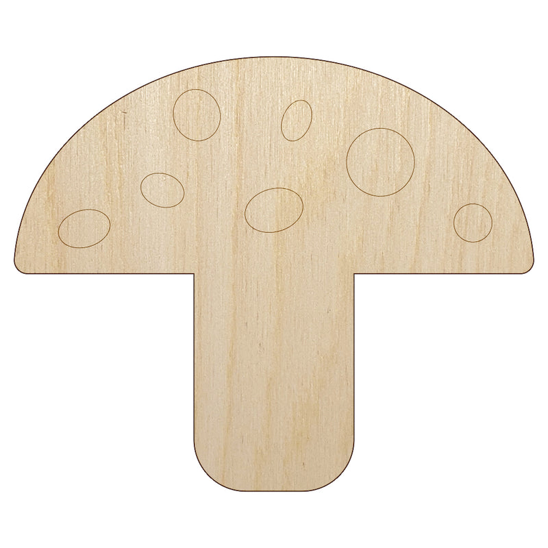 Toadstool Mushroom Unfinished Wood Shape Piece Cutout for DIY Craft Projects