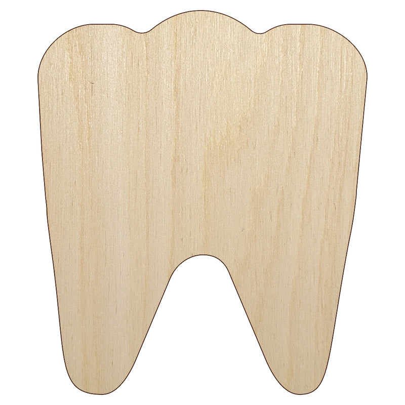 Tooth Dentist Unfinished Wood Shape Piece Cutout for DIY Craft Projects