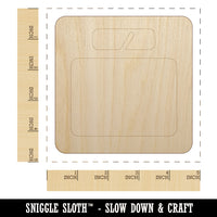 Scale Weight Loss Unfinished Wood Shape Piece Cutout for DIY Craft Projects