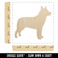 Australian Cattle Dog Solid Unfinished Wood Shape Piece Cutout for DIY Craft Projects