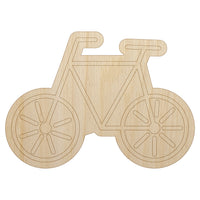 Bike Bicycle Doodle Unfinished Wood Shape Piece Cutout for DIY Craft Projects