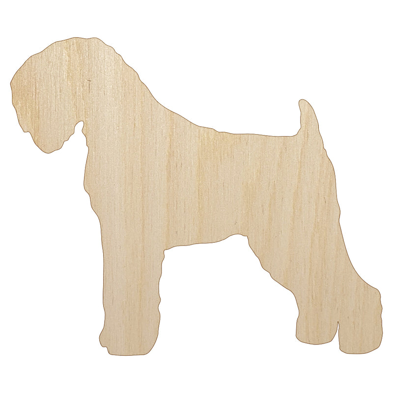 Black Russian Terrier Chornyi Dog Solid Unfinished Wood Shape Piece Cutout for DIY Craft Projects