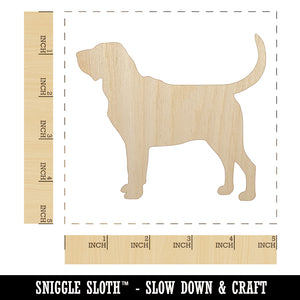 Bloodhound Dog Solid Unfinished Wood Shape Piece Cutout for DIY Craft Projects