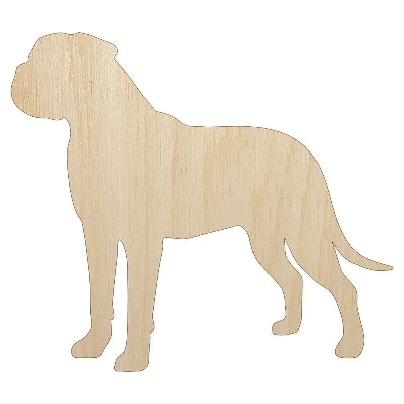 Bullmastiff Dog Solid Unfinished Wood Shape Piece Cutout for DIY Craft Projects